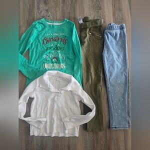 Girls Jeans And Shirt Bundle 6-8
